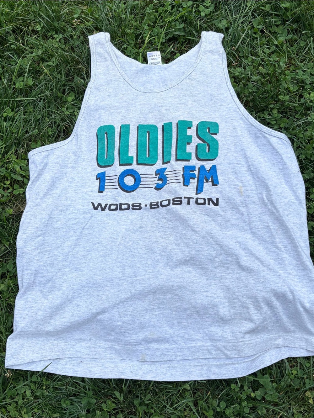 OLDIES 103 FM WOODS-BOSTON Gray Tank Top